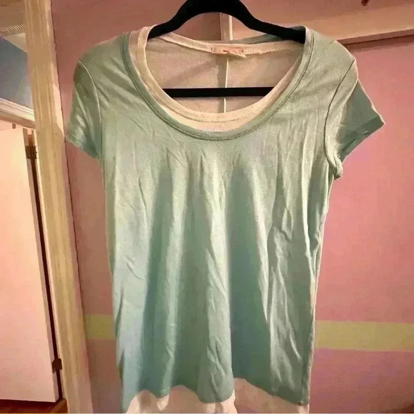 DKNY T-SHIRT Layered Look women S - Picture 2 of 5